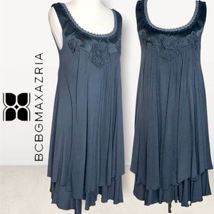BCBG Teal Babydoll Swing Dress M LIKE NEW!